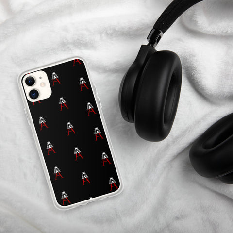 Alotofit Royal A Logo Blk/Red/White iPhone Case