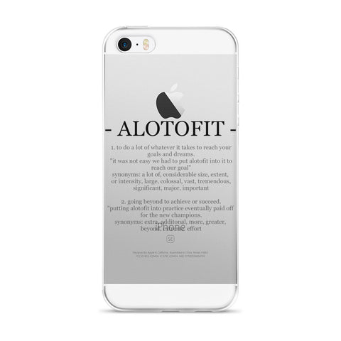 Alotofit Definition Black Logo IPhone 5/5s/Se, 6/6s, 6/6s Plus Case