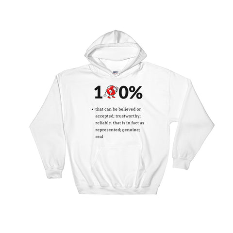 Alotofit 100% Black Red Hooded Sweatshirt w/ outside label