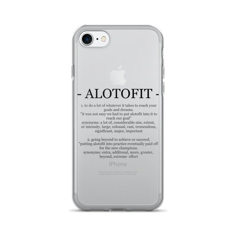 Alotofit Definition Black Logo IPhone 7/7 Plus Case