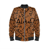 Alotofit Graffiti Brown Ladies Bomber Jacket * Flawless Collection *
