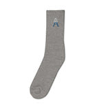 Alotofit Royal A Royal Blue/White Embroidered Logo Socks