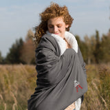 Alotofit Royal A Blk/Red/Wht Premium sherpa blanket
