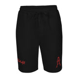 Alotofit Royal A Red Embroidered Logo Men's fleece shorts