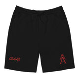 Alotofit Royal A Red Embroidered Logo Men's fleece shorts