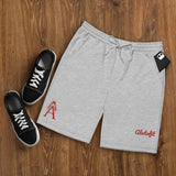 Alotofit Royal A Red Embroidered Logo Men's fleece shorts