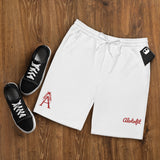 Alotofit Royal A Red Embroidered Logo Men's fleece shorts