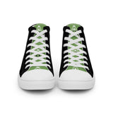 Alotofit Royal A White/Kiwi Green Men’s high top canvas shoes