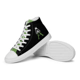 Alotofit Royal A White/Kiwi Green Men’s high top canvas shoes