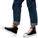 Alotofit Royal A Blk/Wht/Orange Men’s high top canvas shoes