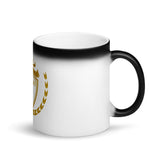 Alotofit Luxury Gold Text Matte Black Magic Mug