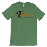 Alotofit Muscle Up MetallicGold/Black Logo Unisex short sleeve t-shirt