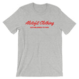 Alotofit Clothing Red Logo Unisex short sleeve t-shirt