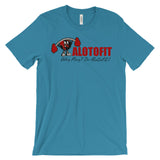Alotofit Muscle Up Red/Black/White Logo Unisex Short Sleeve T-shirt