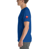Alotofit Clothing Blk/Red Short-Sleeve Unisex T-Shirt w/ sleeve logo