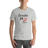 Alotofit Grindin 24/7 Blk/Red Short-Sleeve Unisex T-Shirt