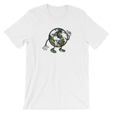 Alotofit Globeman Camo/White Logo Unisex short sleeve t-shirt