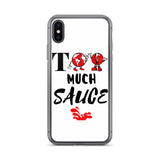 Alotofit Too Much Sauce Blk/Red IPhone Case