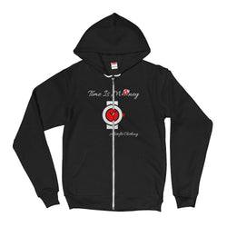 Alotofit Time Is Money White/Red Hoodie sweater