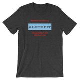Alotofit Premium Clothing Red/Light Blue Short-Sleeve Unisex T-Shirt
