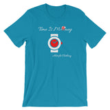 Alotofit Time Is Money White-Red Short-Sleeve Unisex T-Shirt