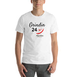 Alotofit Grindin 24/7 Blk/Red Short-Sleeve Unisex T-Shirt