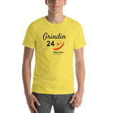 Alotofit Grindin 24/7 Blk/Red Short-Sleeve Unisex T-Shirt