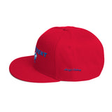 Alotofit Different Blue/White Snapback Hat w/side branding