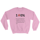 Alotofit 100% Black Red Logo Sweatshirt