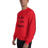 Alotofit Money Power Respect Sweatshirt w/sleeve branding