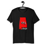 Alotofit Alabama 163 Blk/Red/Wht Short-Sleeve Unisex T-Shirt