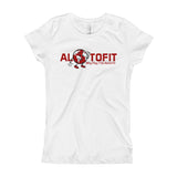 Alotofit Globeman Red/White Logo Girl's T-Shirt (XS-XL)