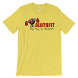 Alotofit Muscle Up Red/Black/White Logo Unisex Short Sleeve T-shirt