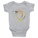 Alotofit Luxury King Gold Logo Infant Bodysuit