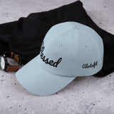 Alotofit Blessed Black Text Embroidered Dad hat