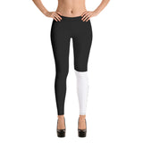 Alotofit Black/White Branded Leggings