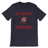Alotofit Globeman B.C Rain Globeman Red & Gray Logo Unisex short sleeve t-shirt
