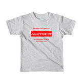 Alotofit Premium Clothing Red/White Short sleeve kids t-shirt