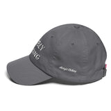 Alotofit Humbly Winning White Cotton Dad Cap w/ side branding