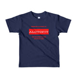 Alotofit Premium Clothing Red/White Short sleeve kids t-shirt