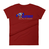 Alotofit Muscle Up Blue/White Logo Women's Short Sleeve T-shirt