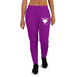 Alotofit Custom Print & Tailored Purple/Wht Women's Rare Find Joggers