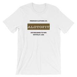 Alotofit Premium Brown Olive/ Blk  Short-Sleeve Unisex T-Shirt