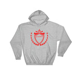 Alotofit Luxury Red Logo Hooded Sweatshirt