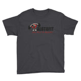 Alotofit Muscle Up Black/Red/White Logo Youth Short Sleeve T-Shirt (XS-XL)