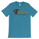 Alotofit Muscle Up MetallicGold/Black Logo Unisex short sleeve t-shirt