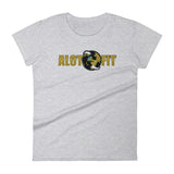 Alotofit Go Global MetallicGold/Black Logo Women's short sleeve t-shirt