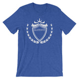 Alotofit Luxury White Logo Short-Sleeve Unisex T-Shirt w/ outside label