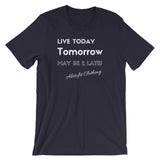 Alotofit Live Today White Short-Sleeve Unisex T-Shirt