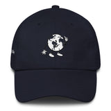Alotofit Original Logo Only White Dad Cotton Cap w/ side branding